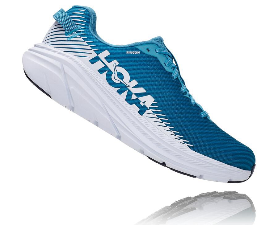 Zapatillas Running Hoka One One Hombre - Rincon 2 - Azules/Blancas - SIF158342